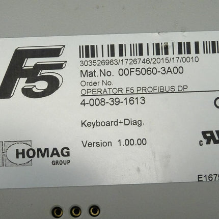 Homag 00F5060-3A00 Operatpr F5 Prfibus DP / 4-008-39-1613 - Maranos.de