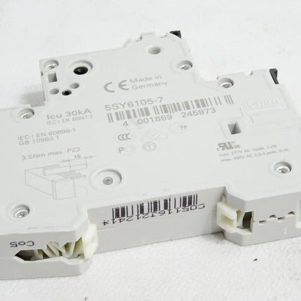 Siemens Leitungsschutzschalter 5SY61 MCB C0,5 5SY6105-7 / Neu - Maranos.de