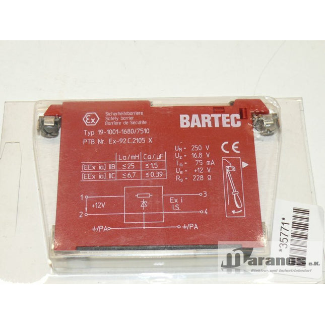 OVP Bartec Typ 19-1001-1680/7510 Sicherheitsbarriere - Maranos.de