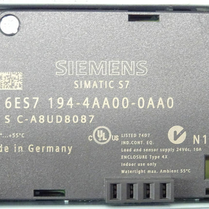 Siemens SIMATIC S7 6ES7194-4AA00-0AA0 E: 02 6ES7 194-4AA00-0AA0 Connecting Modul - Maranos.de