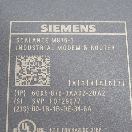 Siemens Scalance M876-3 Modem & Router 6GK5876-3AA02-2BA2 6GK5 876-3AA02-2BA2 / Neuwertig - Maranos.de