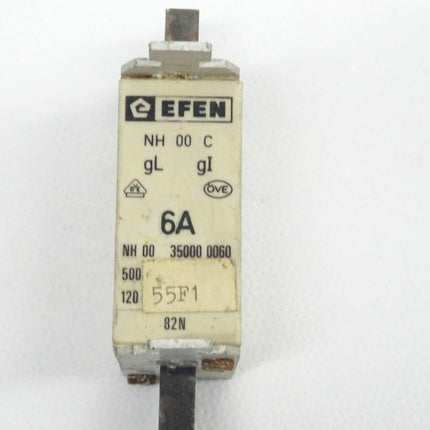 Efen NH 00 C Sicherung 6A NH-Sicherungseinsatz 500V NH00C - Maranos.de