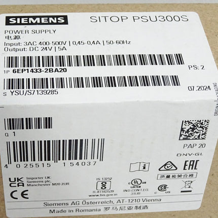 Siemens Sitop PSU300S 6EP1433-2BA20 6EP1 433-2BA20 / Neu OVP versiegelt - Maranos.de