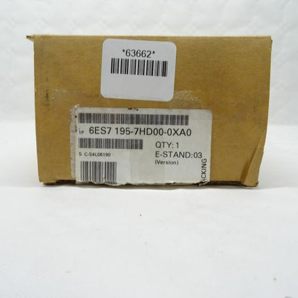 Siemens 6ES7 195-7HD00-0XA0 Siamtic S7 6ES7 195-7HD00-0XA0 E:03 OVP - Maranos.de