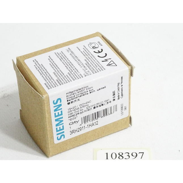 Siemens Hilfsschalterblock 3RH2911-1HA12 / Neu OVP - Maranos.de