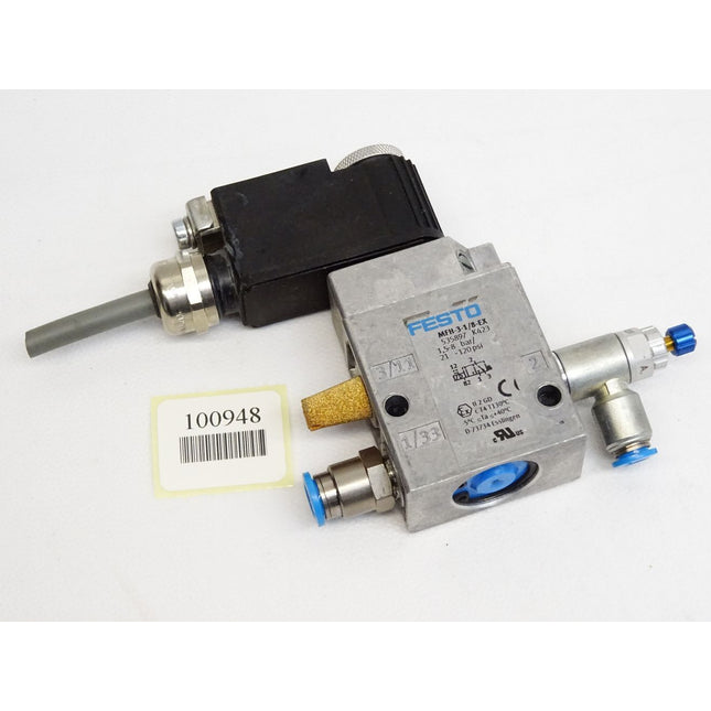 Festo 535897 Magnetventil MFH-3-1/8-Ex + Magnetspule VACF-B-K1-1-5-EX4-M 8059805 - Maranos.de
