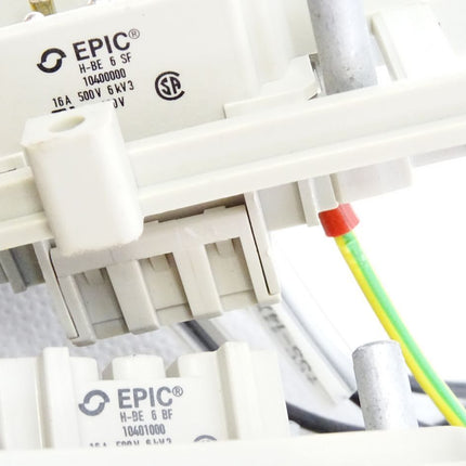 Epic Stecker Kontakteinsatz-Halterung H-BE6SF 10400000 H-BE6BF 10401000 - Maranos.de