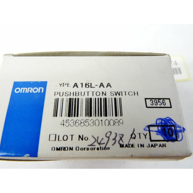 OMRON Push Button Switch A16L-AA / 9 Stück / Neu OVP - Maranos.de