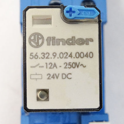 Finder Relais 56.32.9.024.0040 12A - 250V~ + Sockel Type 96.72 - Maranos.de