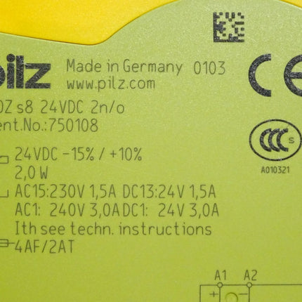 Pilz 750108 PNOZ s8 24VDC 2 n/o Kontakterweiterung - Maranos.de