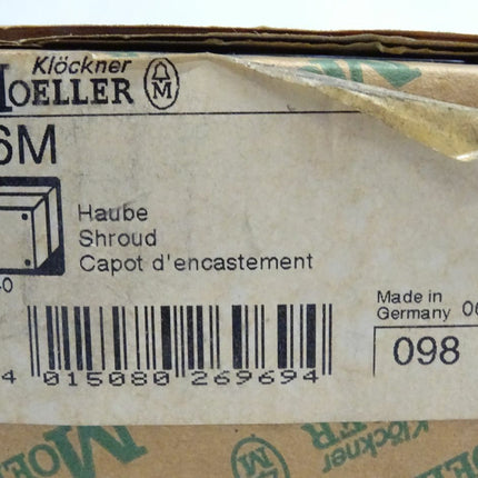 Klöckner Moeller H6M Haube NEU-OVP H-6M - Maranos.de