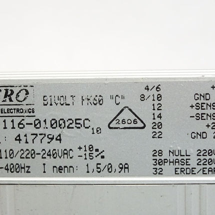 Vero Electronics Bivolt PK60 C 116-010025C - Maranos.de