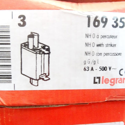 Legrand 16935 / NH0 with striker / Inhalt : 3 Stück / Neu OVP - Maranos.de