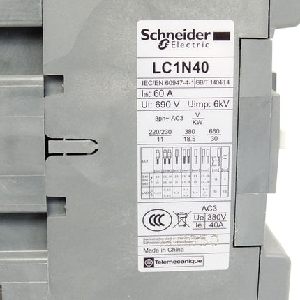 Schneider Electric EasyPact LC1N40 60A 690V / Neu - Maranos.de