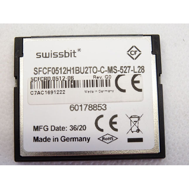 Swissbit B&R CompactFlashCard 512MB 5CFCRD.0512.06 Rev. G0 - Maranos.de