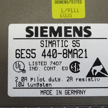 Siemens 6ES5440-8MA21 / 6ES5 440-8MA21 - Maranos.de