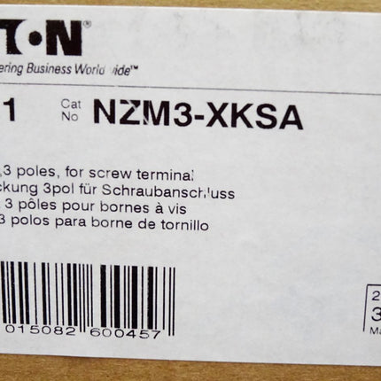 Eaton NZM3-XKSA Abdeckung für Schraubanschluss / Neu OVP - Maranos.de
