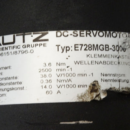 Bautz DC-Servomotor E728-MGB-3000 2500min-1 - Maranos.de