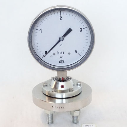 Wika Ettore Cella BN150 Manometer 0-4bar / Neu - Maranos.de