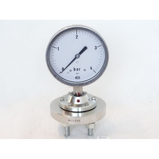 Wika Ettore Cella BN150 Manometer 0-4bar / Neu - Maranos.de