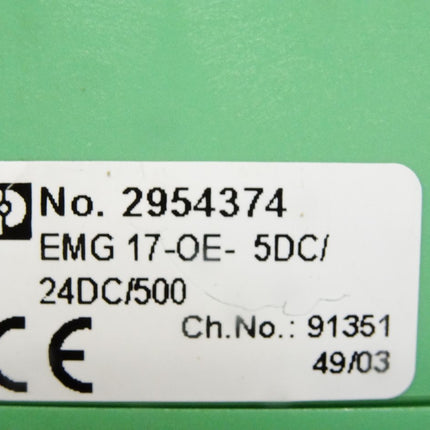 Phoenix Contact 2954374 EMG 17-OE-5DC/ 24DC/500 Solid-State-Relaismodul - Maranos.de