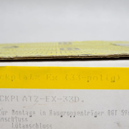 Vega Steckplatz Ex 33-polig Steckplatz-Ex-33D 1054131 / Neu OVP - Maranos.de