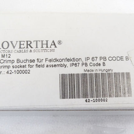 Provertha I-NET m12 / Crimp Buchse für Feldkonfektion IP67 PB CODE B / 42-100002 / Neu OVP - Maranos.de