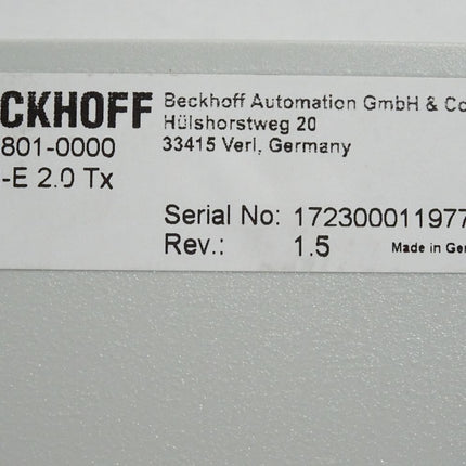 Beckhoff CU8801-0000 USB-Verlängerung - Maranos.de