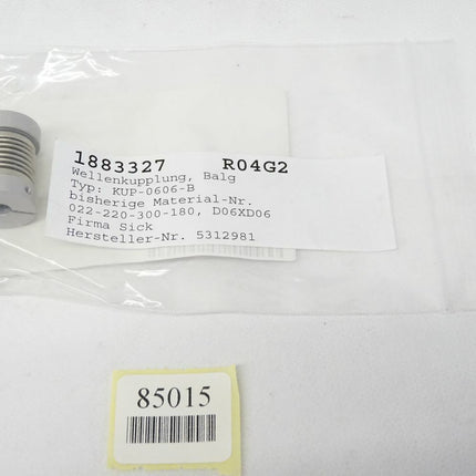 Sick Wellenkupplung, Balg KUP-0606-B / 5312981 / Neu OVP - Maranos.de