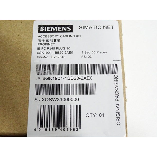 Siemens 6GK1901-1BB20-2AE0 / Inhalt:50 Stück / Neu OVP versiegelt - Maranos.de