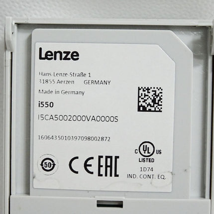 Lenze i550 I5CA5002000VA0000S 16064350 Control Unit - Maranos.de