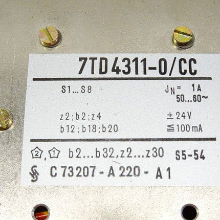 Siemens 7TD4311-0/CC / C73207-A220-A1 / Neu - Maranos.de