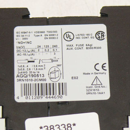 Siemens 3RN1010-2CM00 Sirius Schütz 3RN1 010-2CM00 NEU - Maranos.de