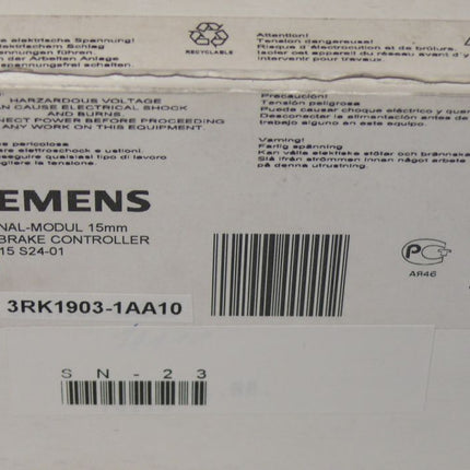 Neu: Siemens 3RK1903-1AA10 / 3RK-1903-1AA10 - Maranos.de