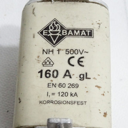 E Bamat Sicherung NH1 500VAC 160A gL 120kA - Maranos.de