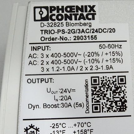 Phoenix Contact 2903155 TRIO-PS-2G/3AC/24DC/20 Stromversorgung - Maranos.de