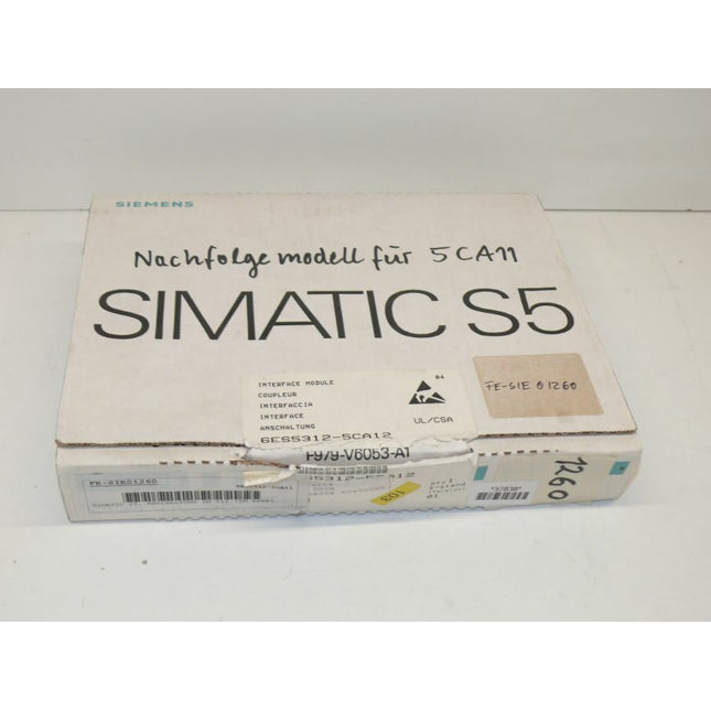 OVP Siemens 6ES5312-5CA12 Simatic S5 6ES5 312-5CA12 E:01 - Maranos.de