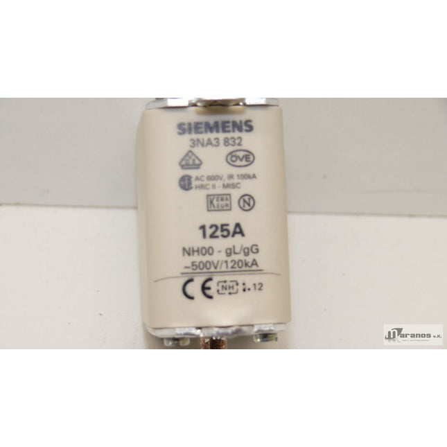 NEU 1x Siemens 3NA3832 Sicherungseinsatz 125A 500V 3NA3 832 - Maranos.de