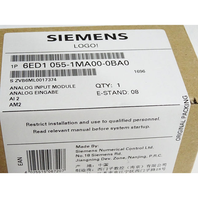 Siemens LOGO! 6ED1055-1MA00-0BA0 6ED1 055-1MA00-0BA0 Neu OVP  versiegelt - Maranos.de