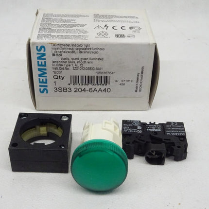 Siemens 3SB3204-6AA40 / 3SB3 204-6AA40 Leuchtmelder Grün Neu-OVP - Maranos.de