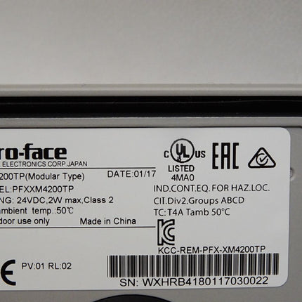 Schneider Pro-face Display PFXLM4201TADDC LM4201TADDC XM-4200TP PFXXM4200TP 130358J 130358J007395  / Neu OVP - Maranos.de