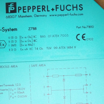 Pepperl+Fuchs Z-System Z788 / 71810 / Neu OVP - Maranos.de