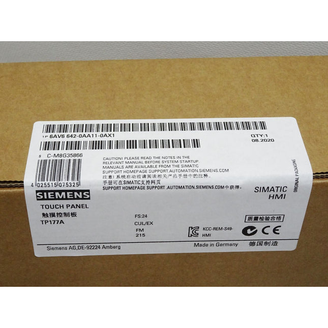 Siemens TP177A Touch Panel 6AV6642-0AA11-0AX1 6AV6 642-0AA11-0AX1 / Neu OVP versiegelt - Maranos.de