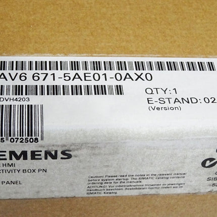 Siemens Connectivity Box 6AV6671-5AE01-0AX0 6AV6 671-5AE01-0AX0 Neu OVP versiegelt - Maranos.de