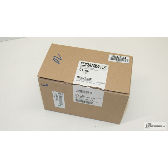 NEU-OVP 8x Phoenix Contact PLC-BSC-230UC/21-21/SO46 Grundklemme 2980429 - Maranos.de