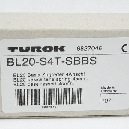 Turck BL20-S4T-SBBS BL20 Basismodul Zugfederanschlusstechnik / Neu OVP - Maranos.de