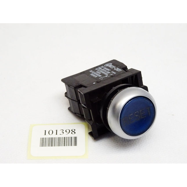 Moeller Reset Drucktaster Blau M22-CK01 + M22-CLED-R - Maranos.de