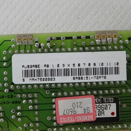 Siemens 6AB6151-7GA70 / 6AB 6151-7GA70 Sicomp - Maranos.de