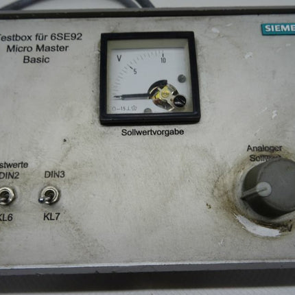 Siemens Testbox  6SE92 /  6SE 92 Micro Master - Maranos.de