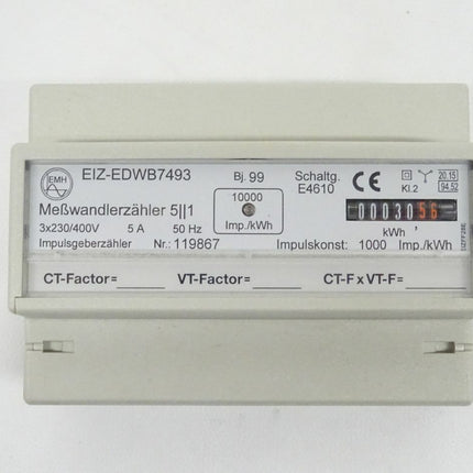Schell GmbH & Co. KG 420005 / Schellcount 3 / EMH EIZ-EDWB7493 / 4-L-Drehstrom-Messwandlerzähler / OVP - Maranos.de